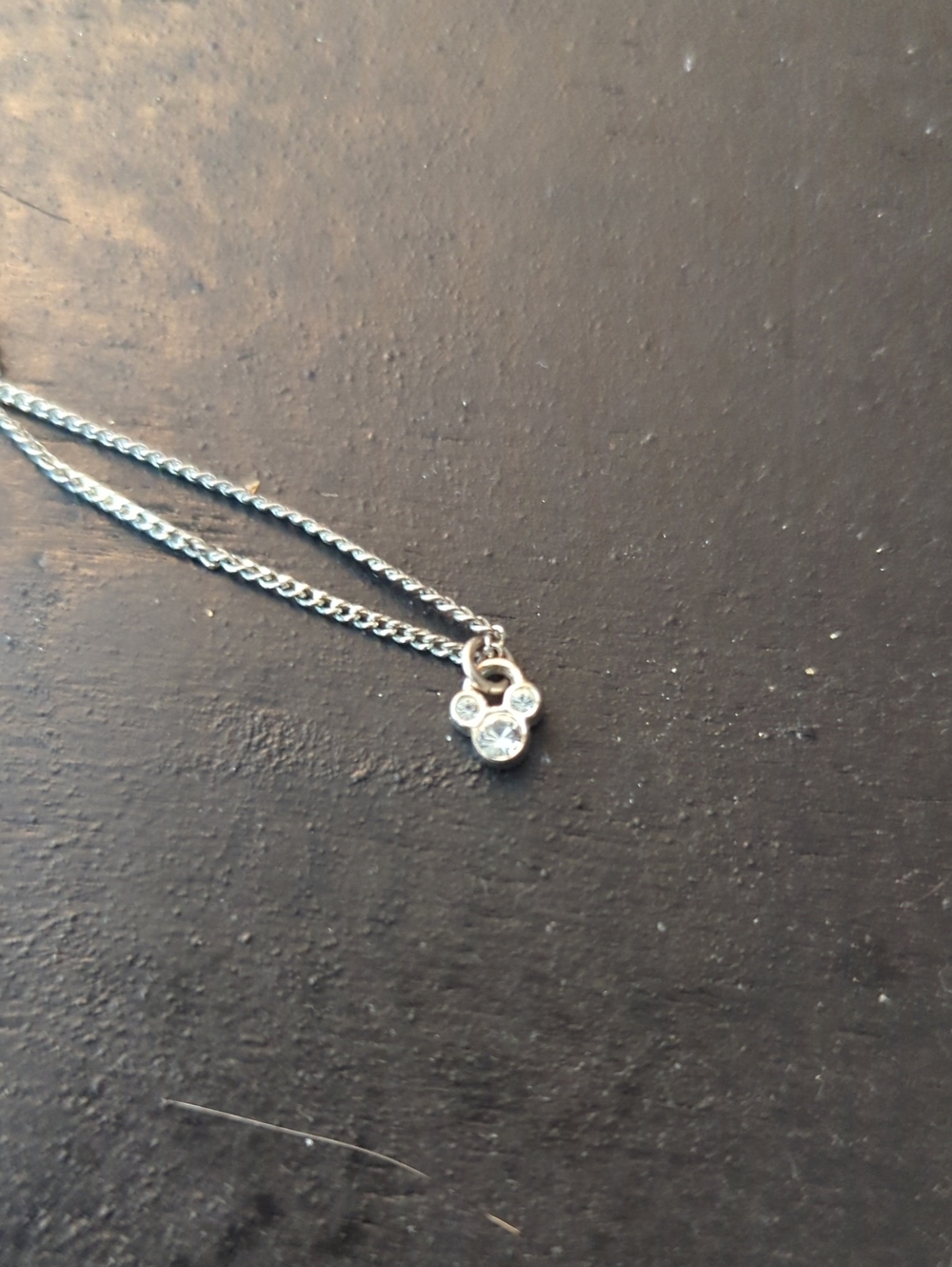 Disney Crystal Mickey Necklace